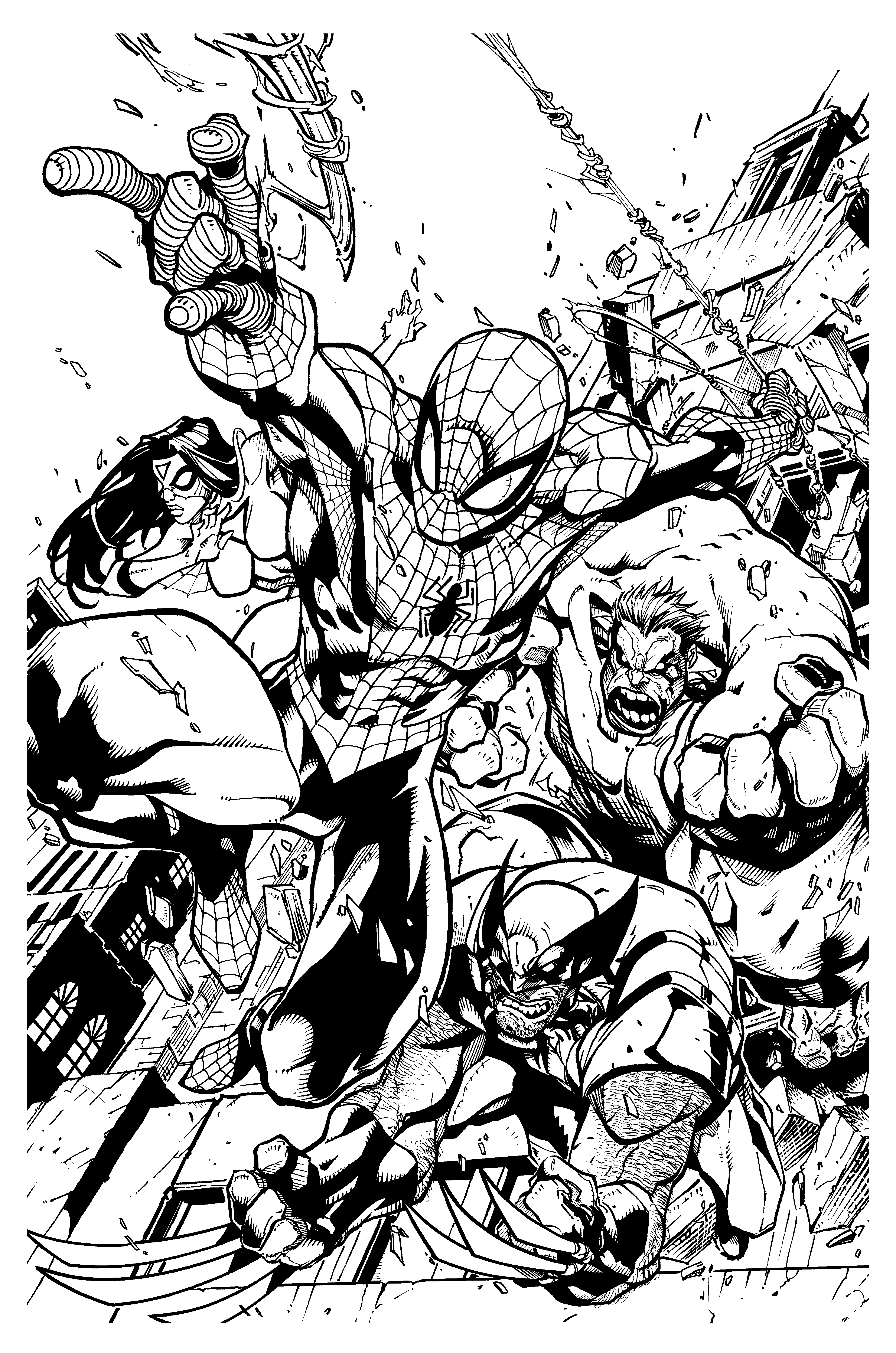 50 Adult Coloring Books Marvel 22