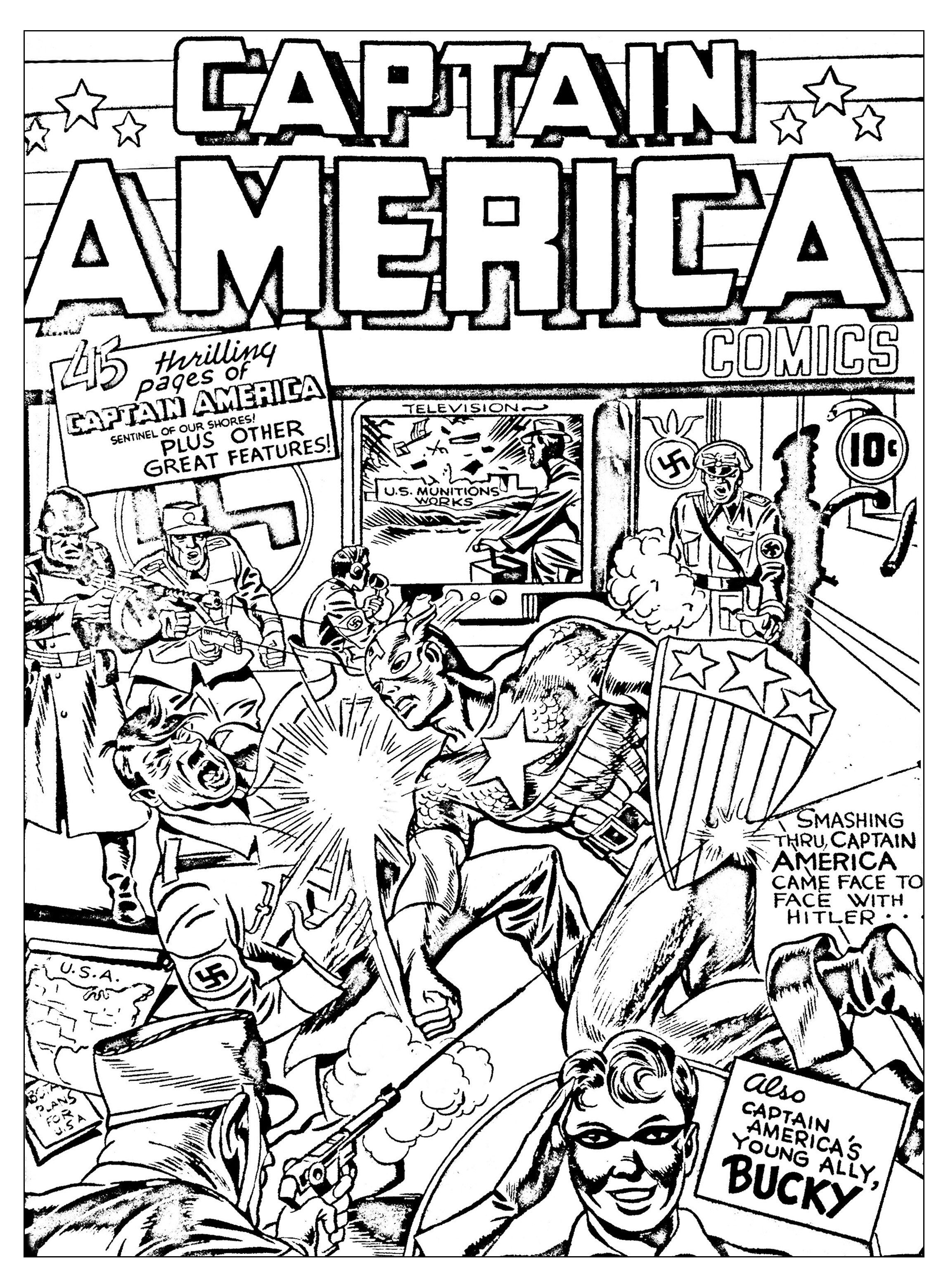 50 Adult Coloring Books Marvel 30
