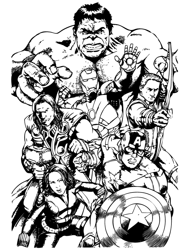 50 Adult Coloring Books Marvel 44
