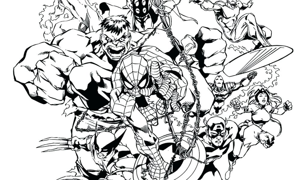 50 Adult Coloring Books Marvel 54