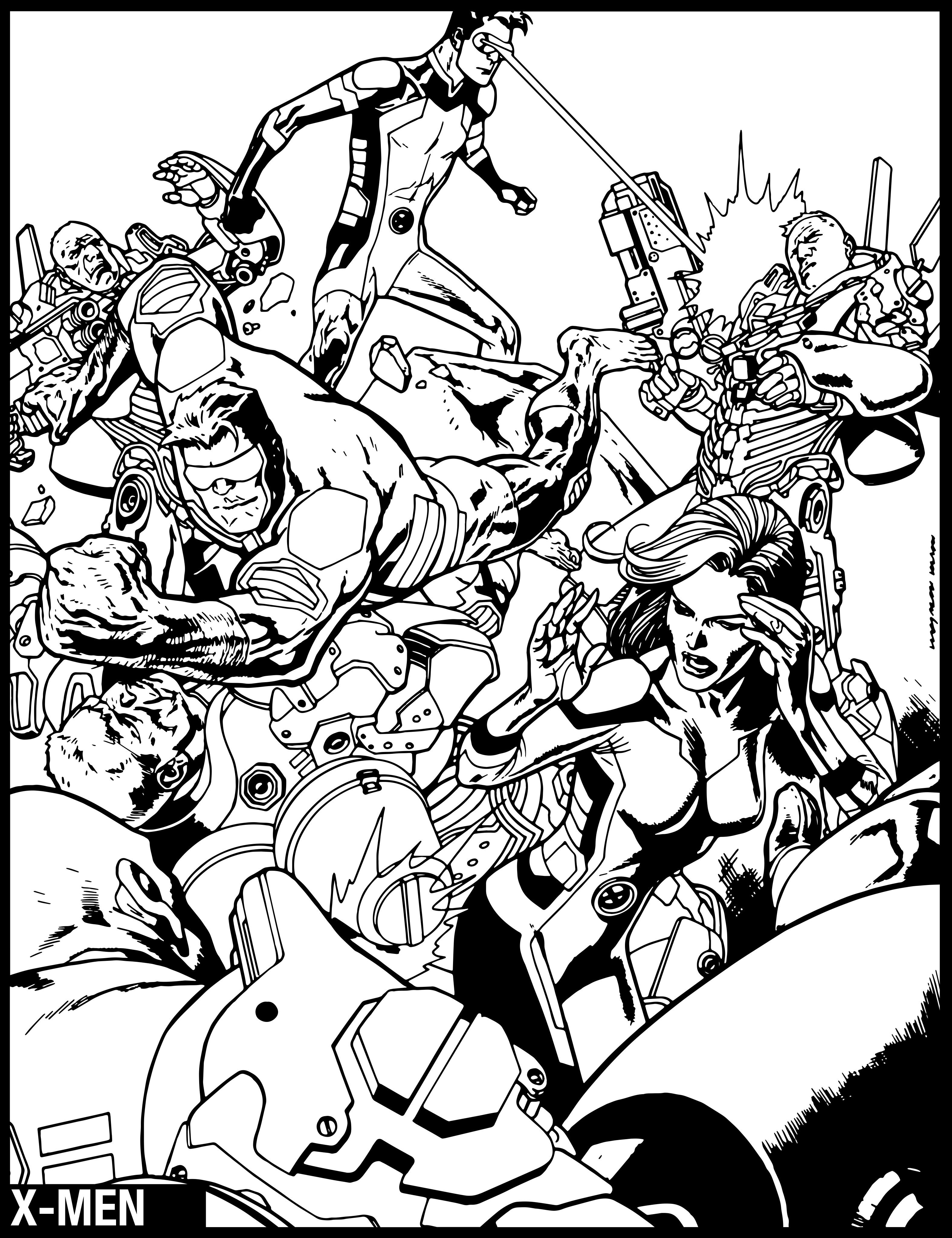 50 Adult Marvel Coloring Books 22