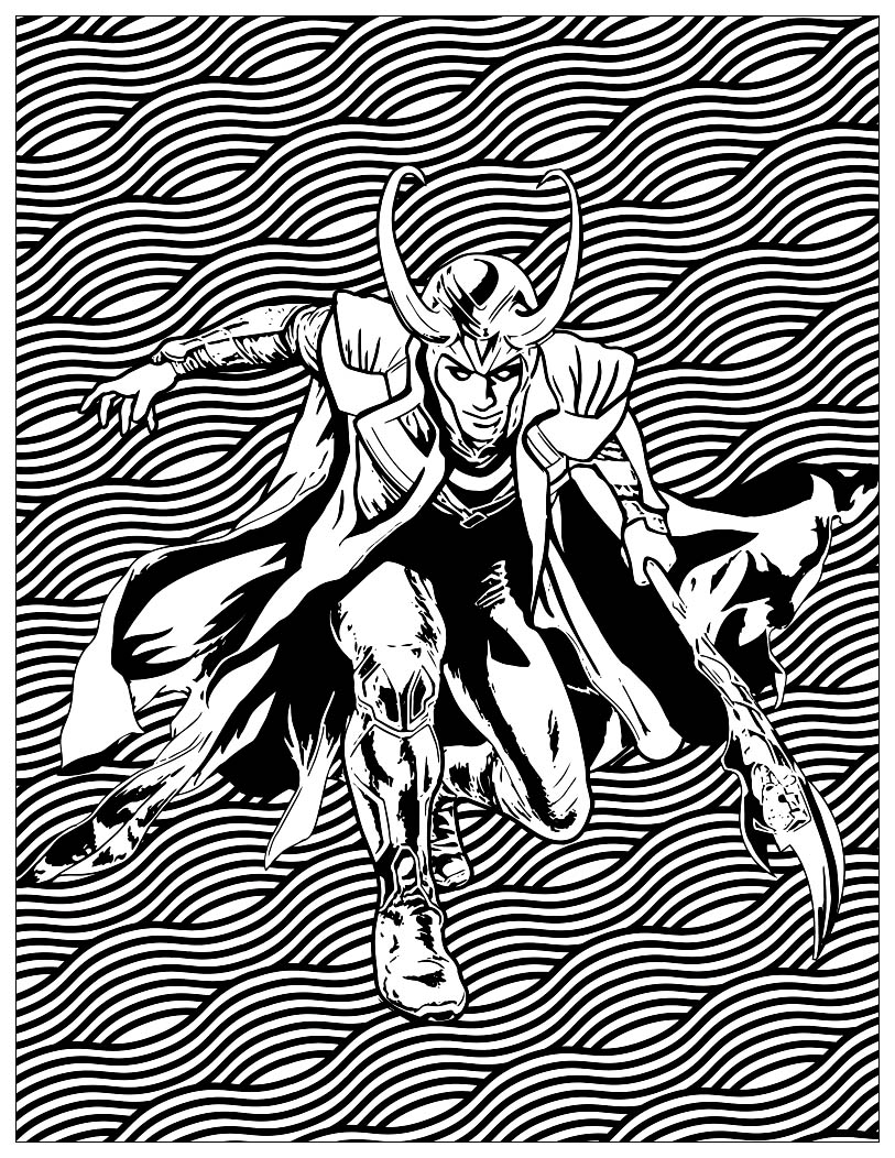 50 Adult Marvel Coloring Books 35