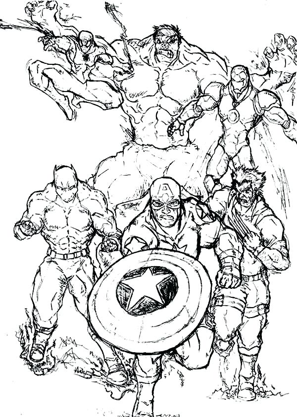 50 Adult Marvel Coloring Books 36