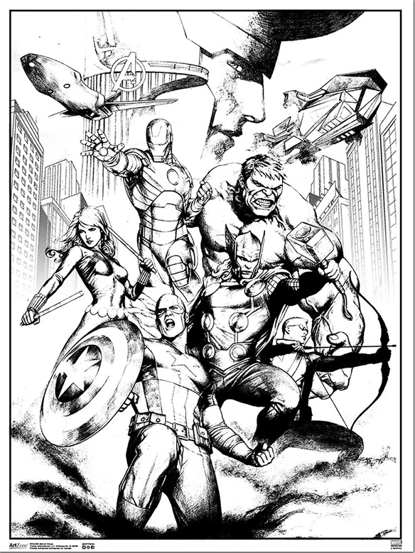 50 Adult Marvel Coloring Books 58