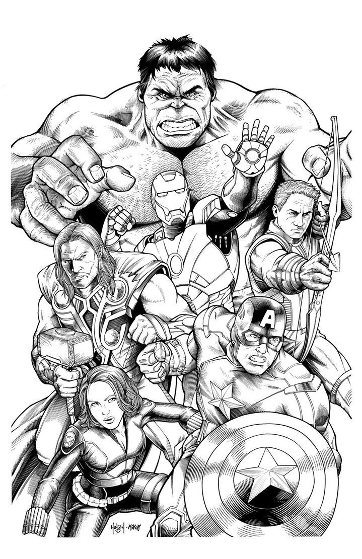 50 Adult Marvel Coloring Books 61