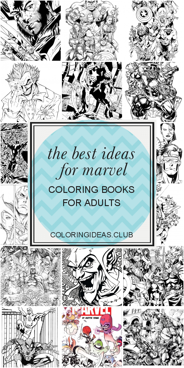 50 Adult Marvel Coloring Books 7