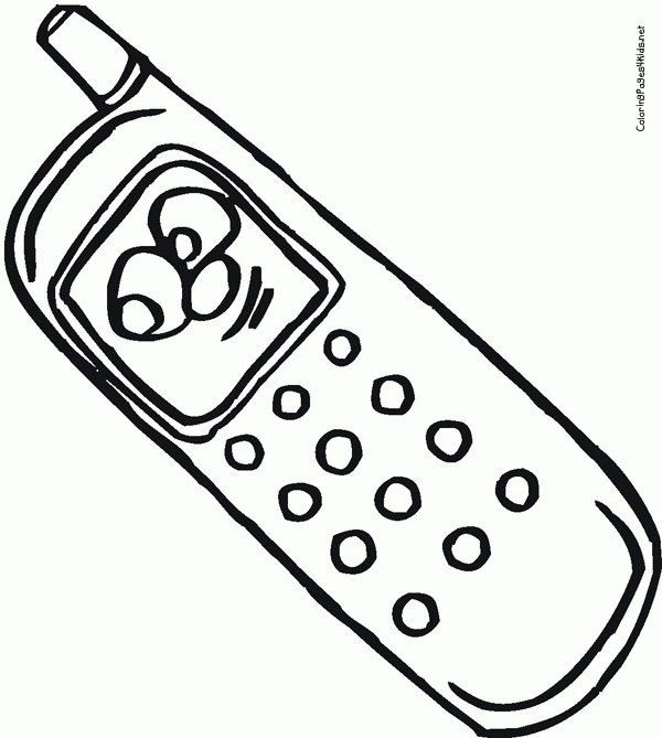 50 Cell Phone Coloring Page 19