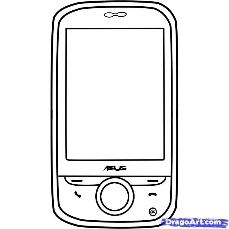 50 Cell Phone Coloring Page 20