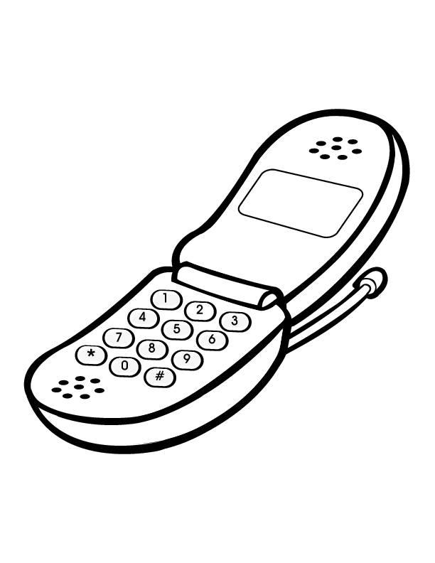 50 Cell Phone Coloring Page 21