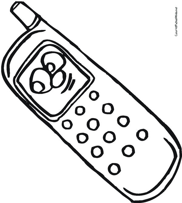 50 Cell Phone Coloring Page 25