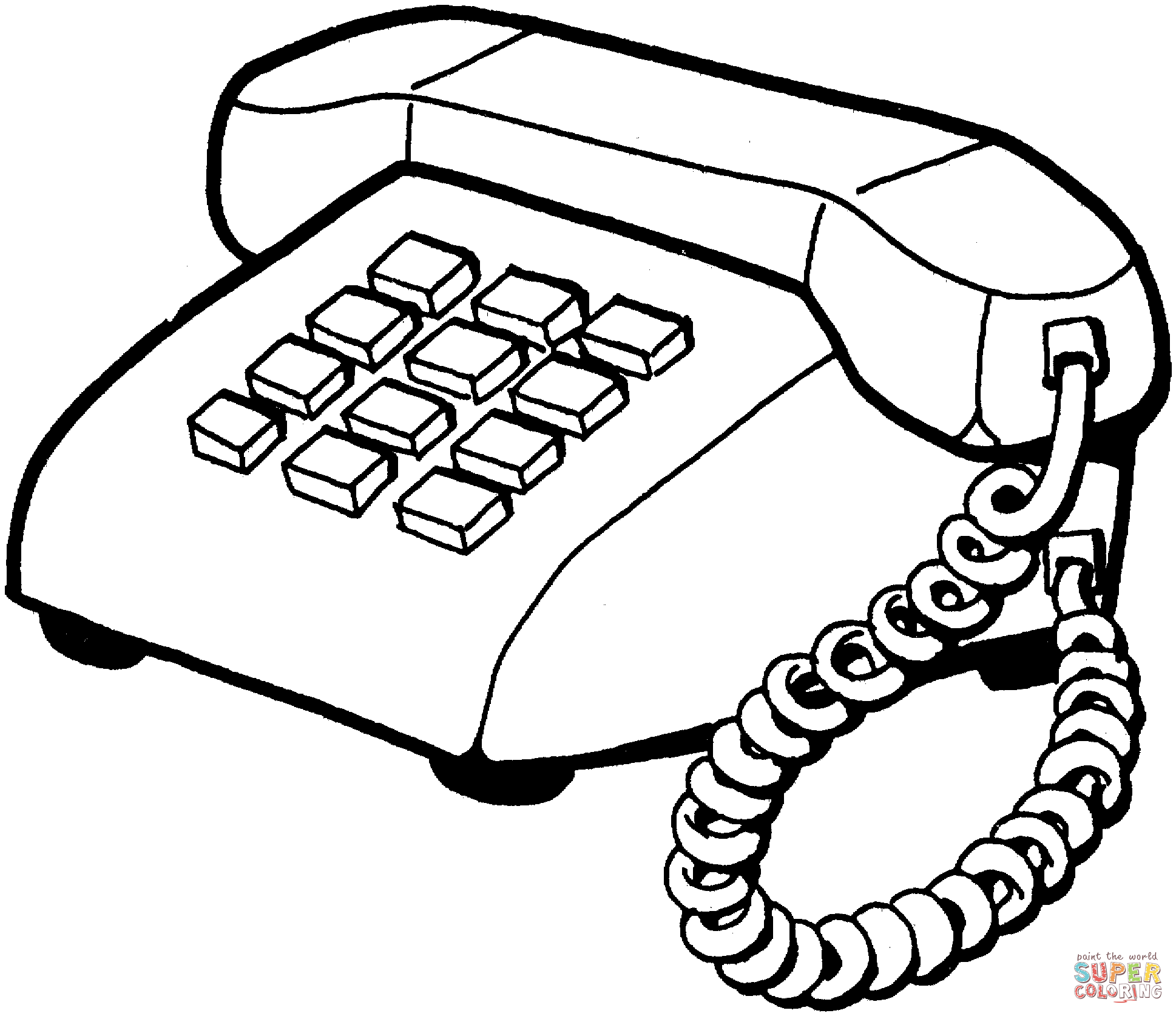 50 Cell Phone Coloring Page 33