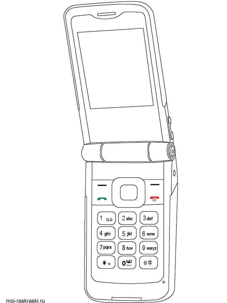 50 Cell Phone Coloring Page 36