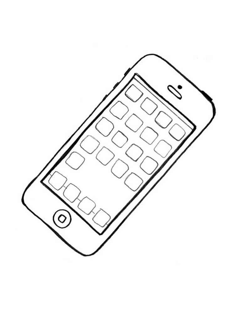 50 Cell Phone Coloring Page 39