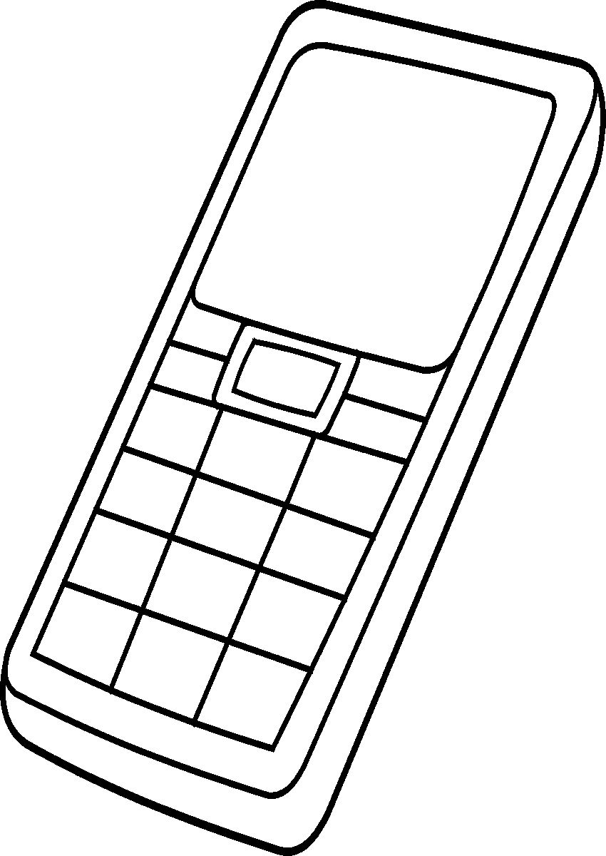 50 Cell Phone Coloring Page 5