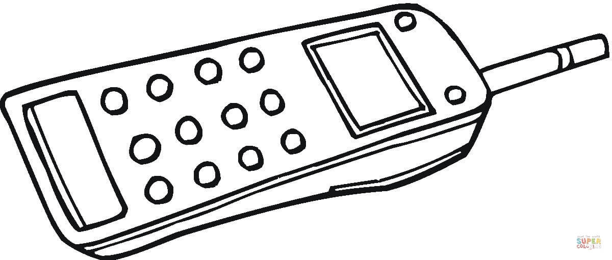 50 Cell Phone Coloring Page 53