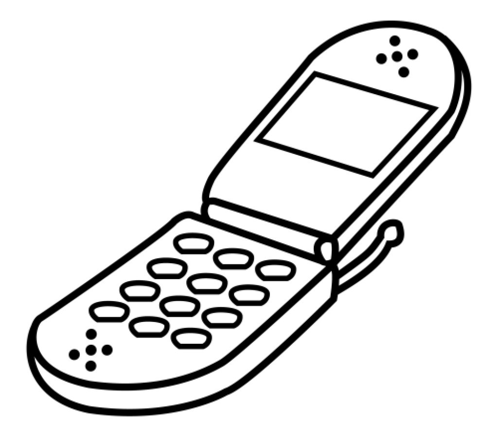 50 Cell Phone Coloring Page 6