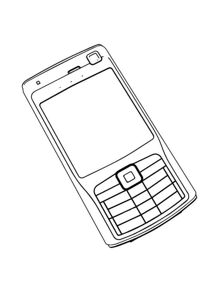 50 Cell Phone Coloring Page 70