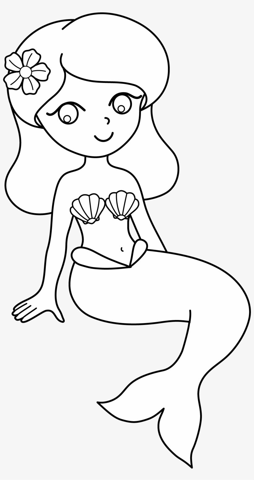 50 Cute Mermaid Coloring Pages 60