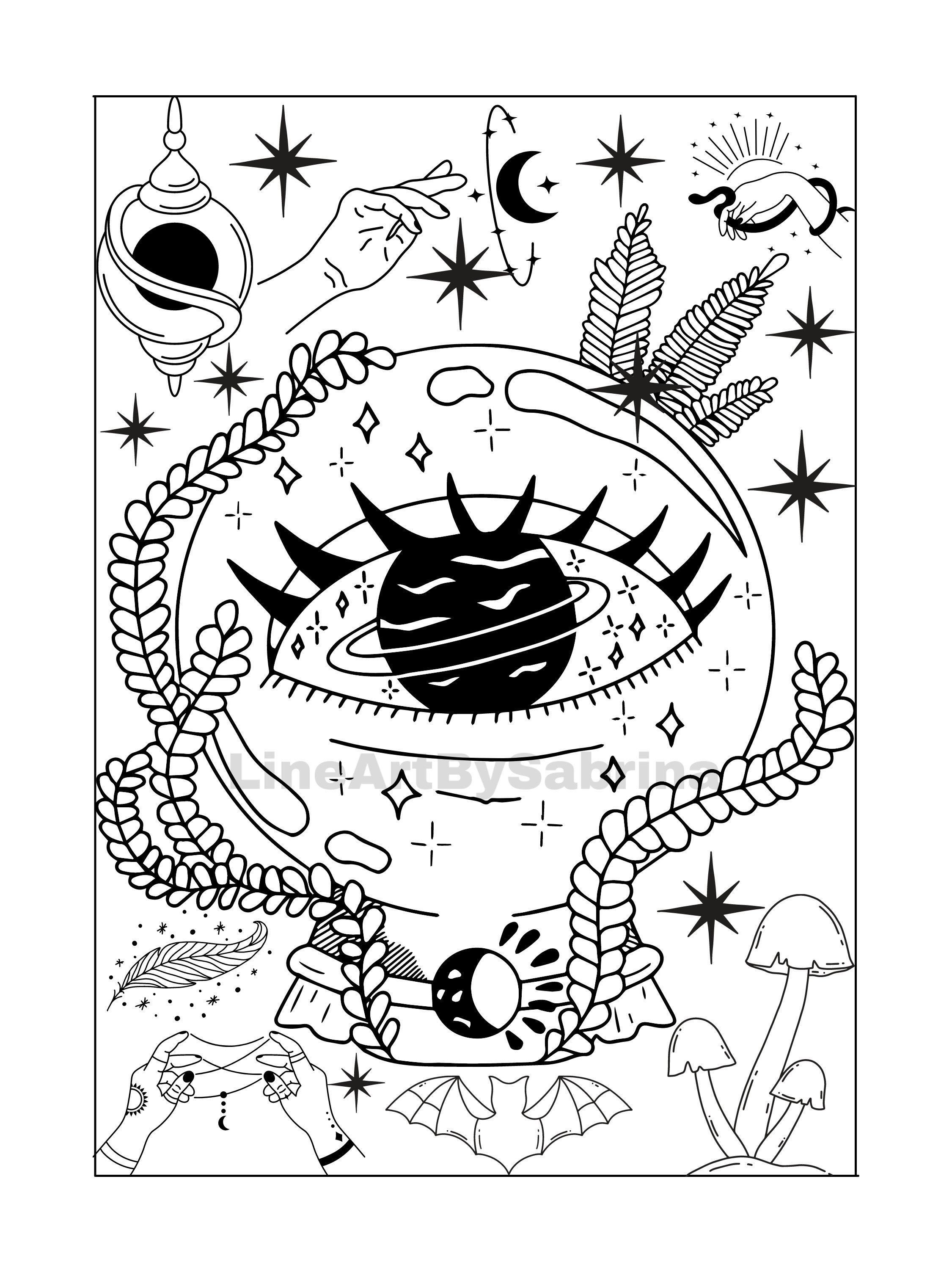 55 Aesthetic Coloring Pages Printable 32