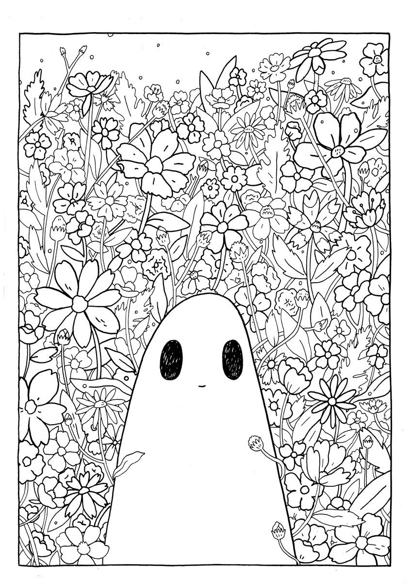 55 Aesthetic Coloring Pages Printable 5