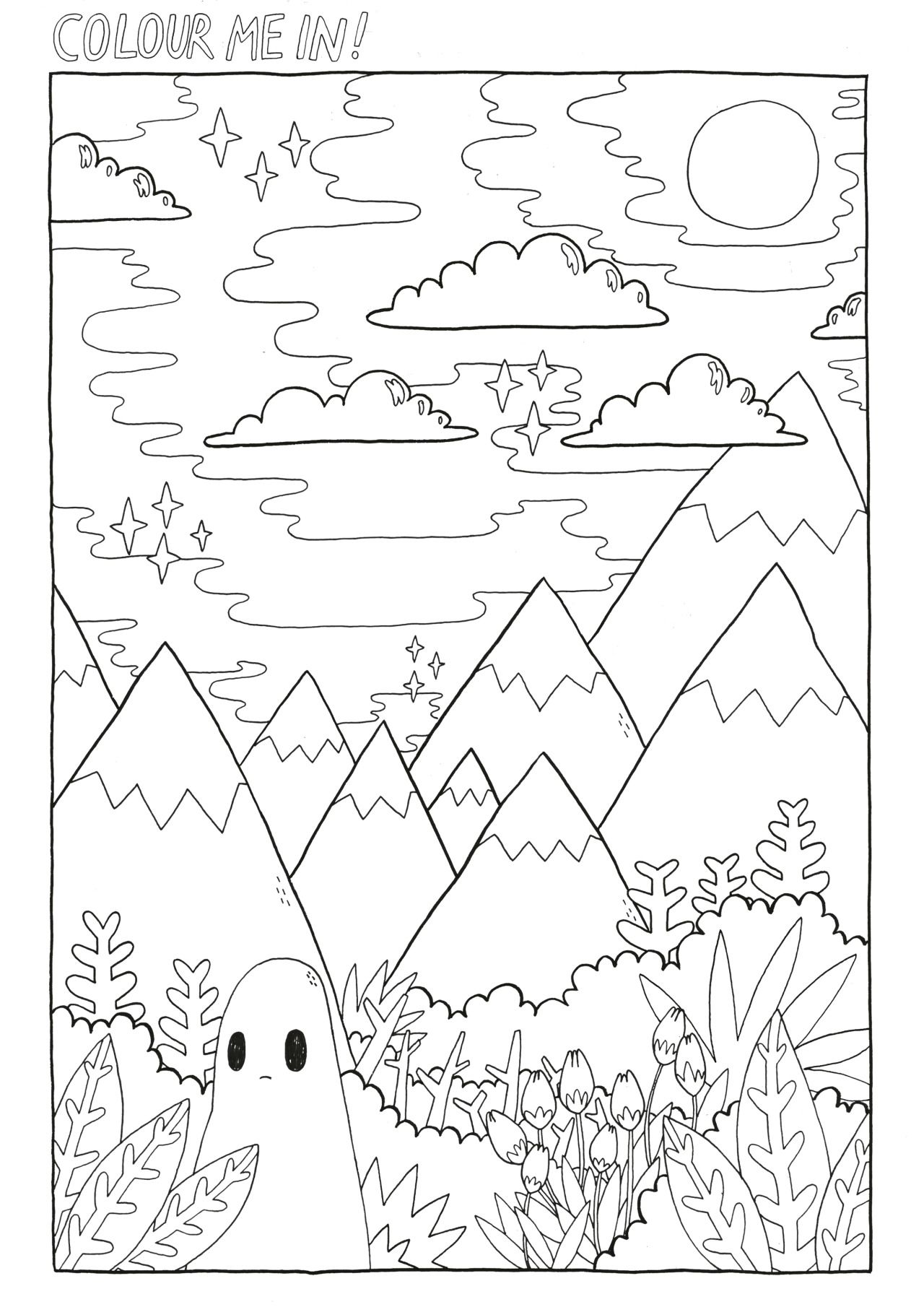 55 Aesthetic Coloring Pages Printable 60
