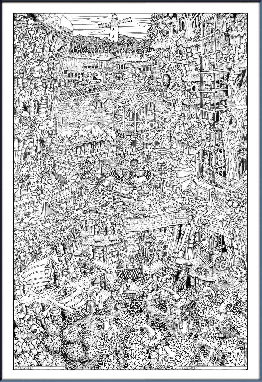 55 Coloring Posters For Adults 12