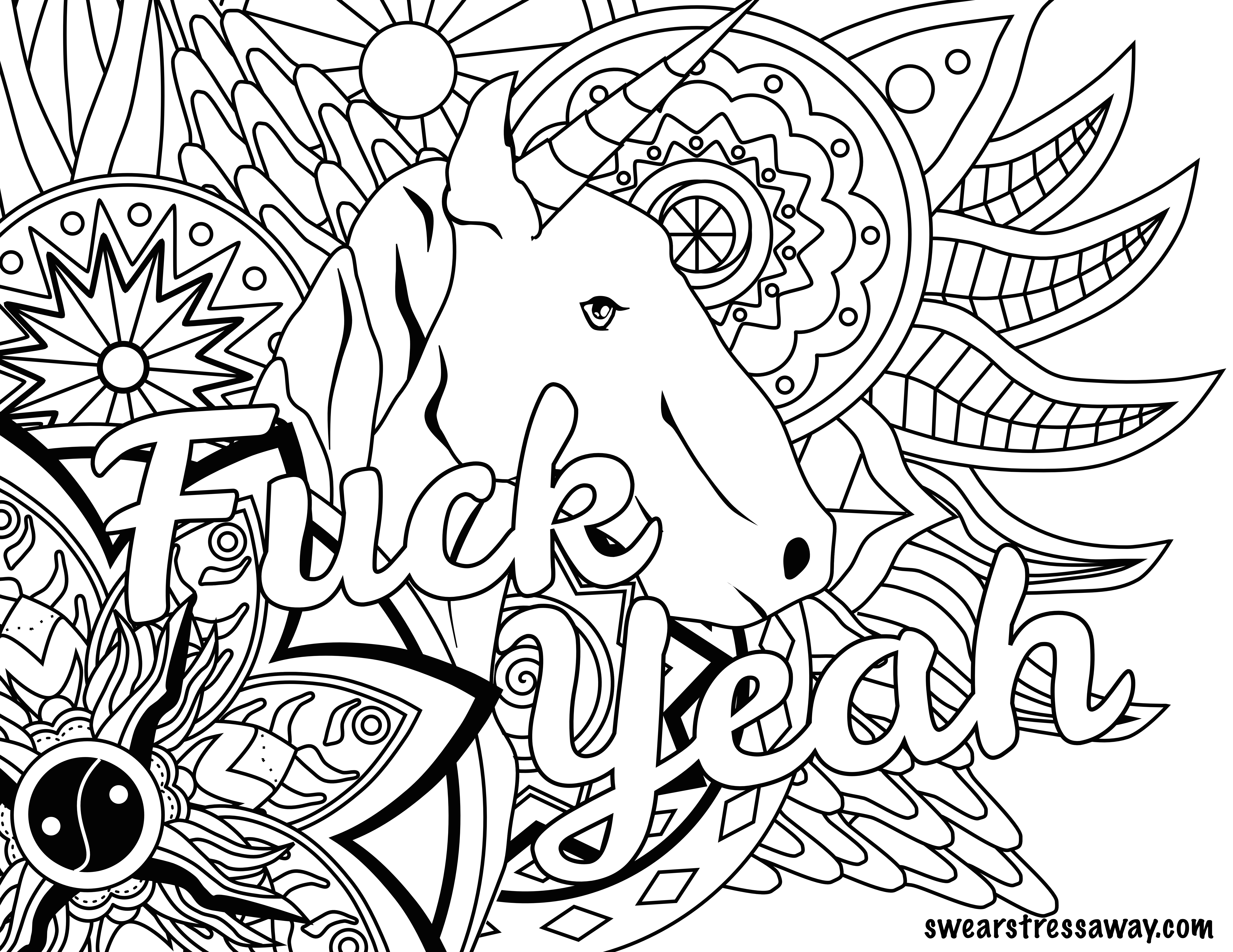 55 Coloring Posters For Adults 14