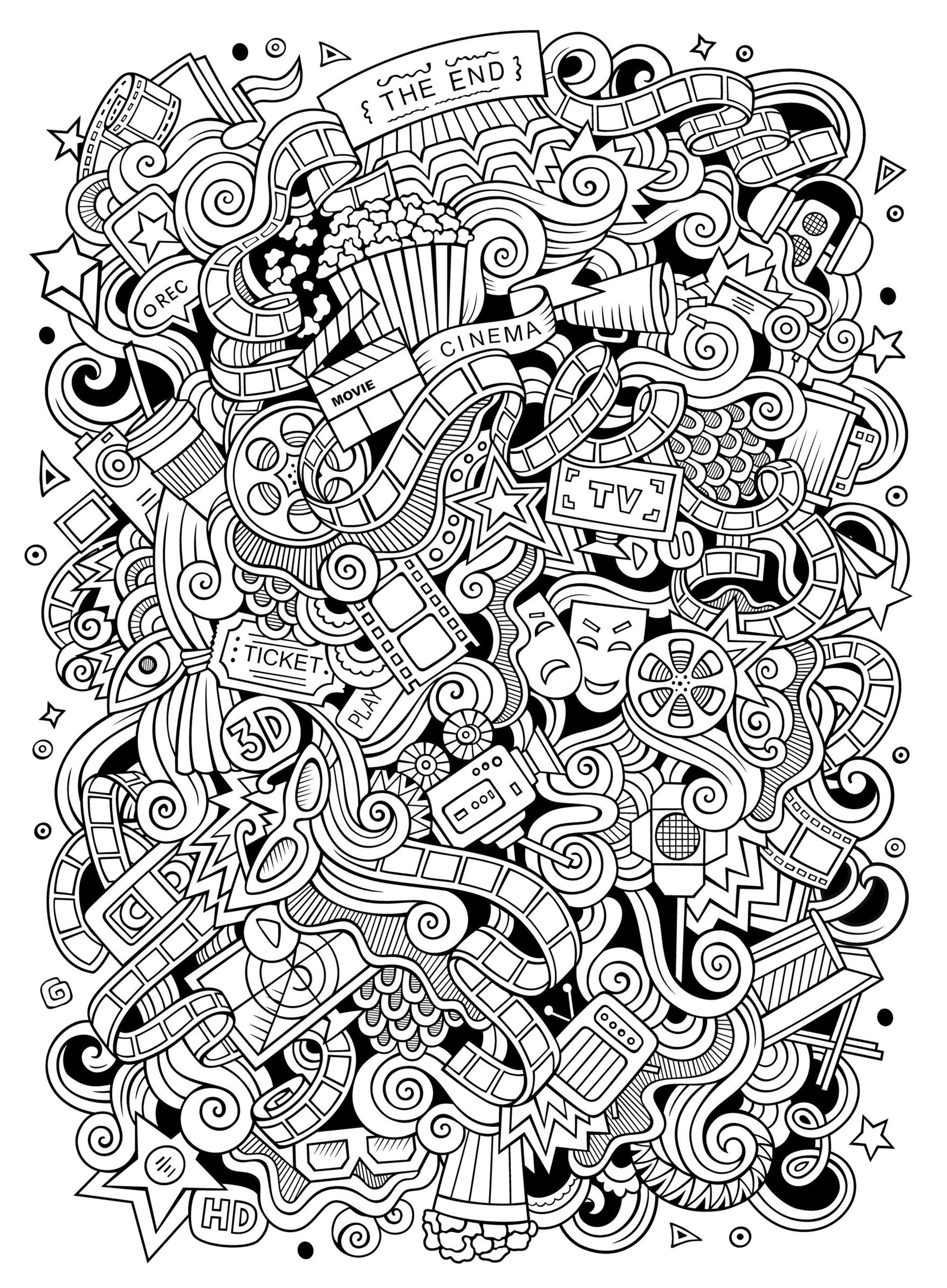 55 Coloring Posters For Adults 26