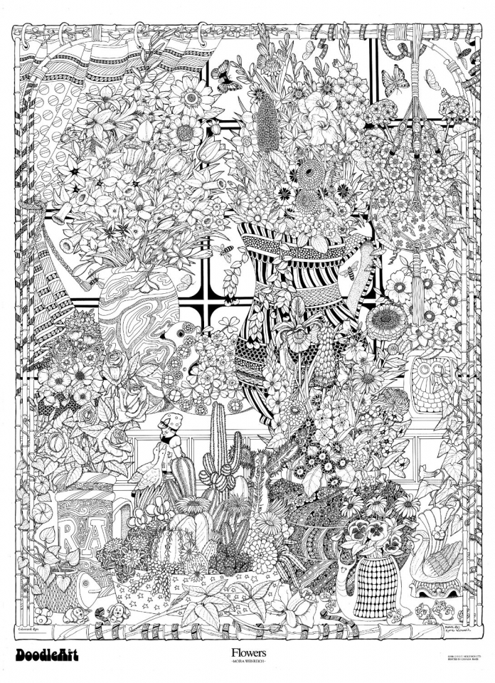 55 Coloring Posters For Adults 34