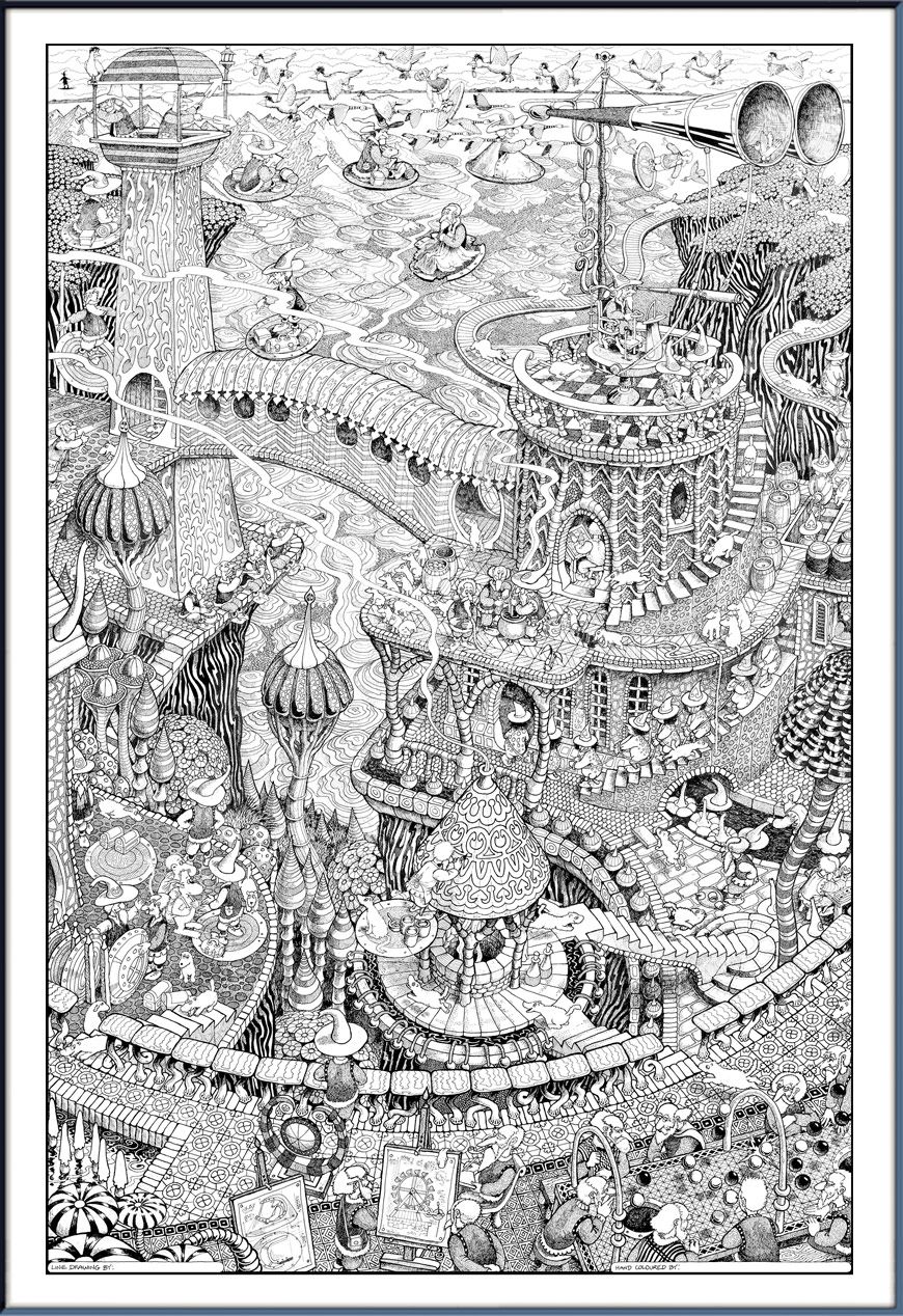 55 Coloring Posters For Adults 38
