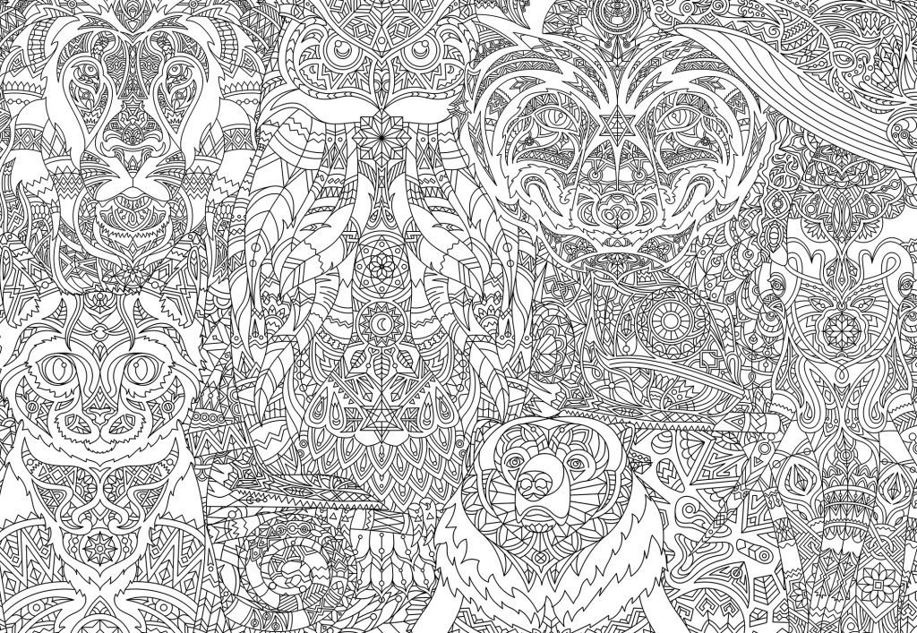 55 Coloring Posters For Adults 45