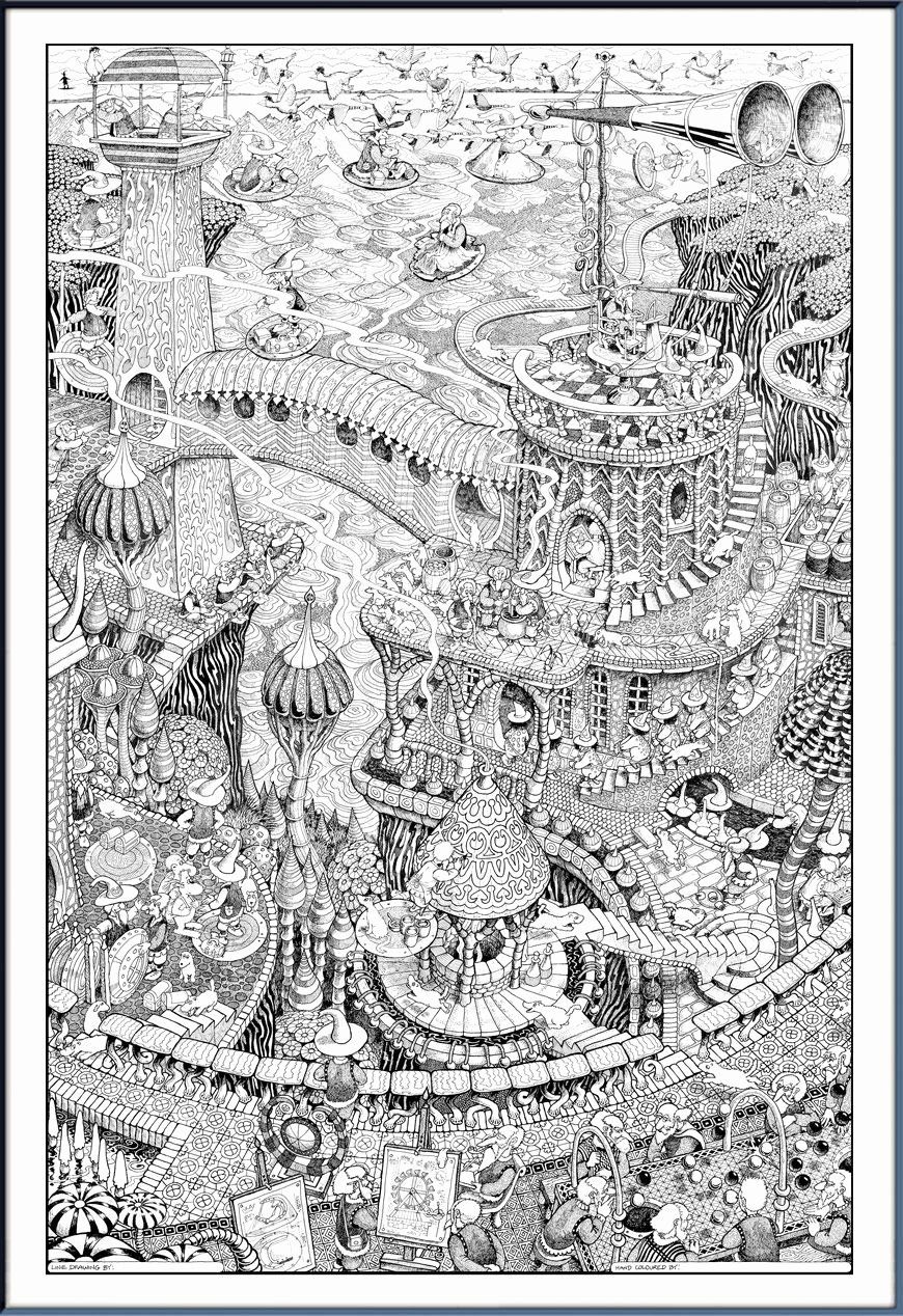 55 Coloring Posters For Adults 50