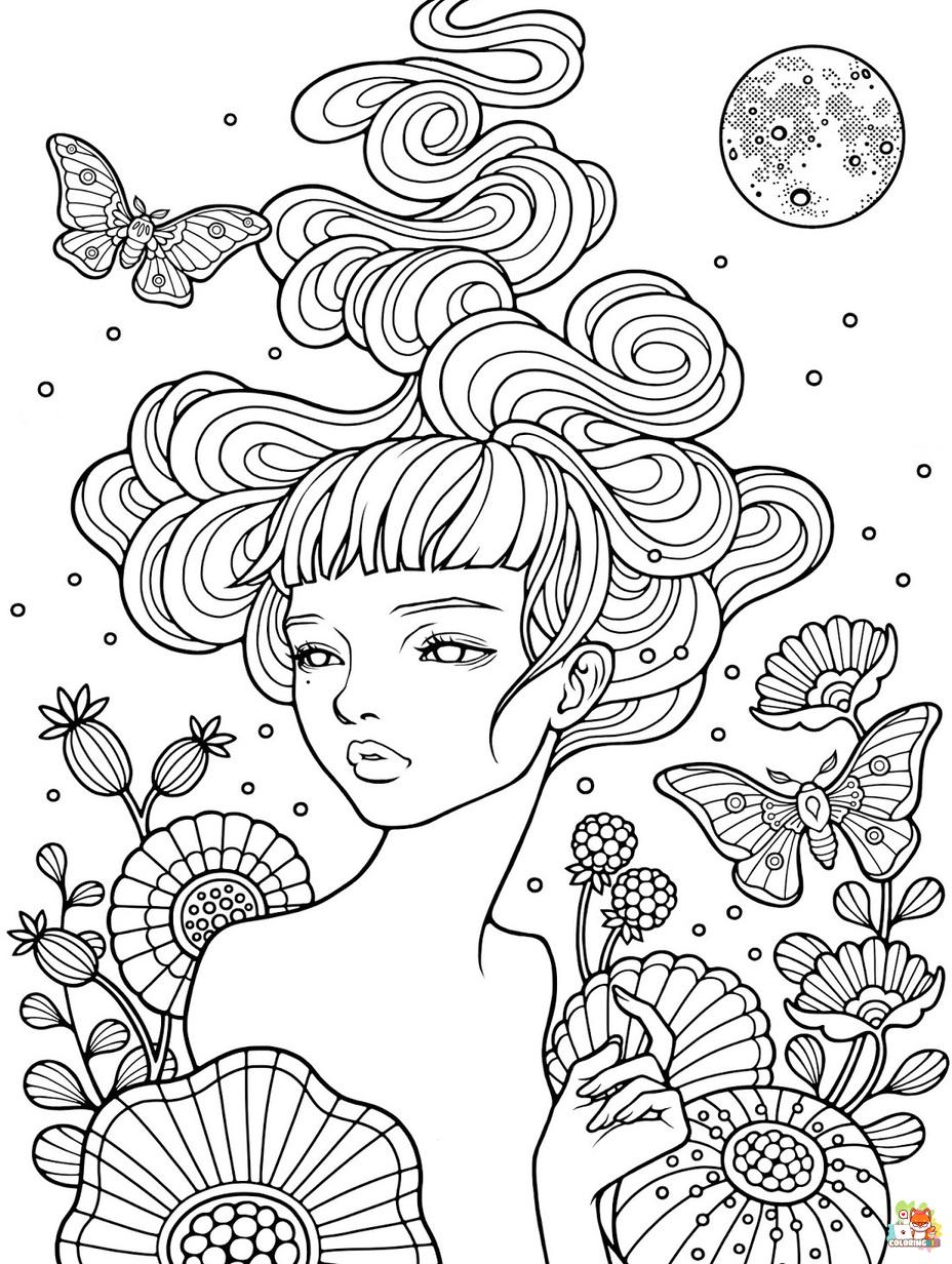 55 Free Procreate Colouring Pages 14