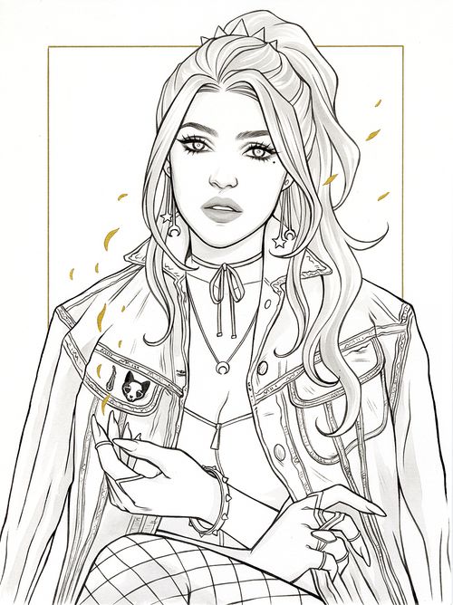 55 Free Procreate Colouring Pages 26