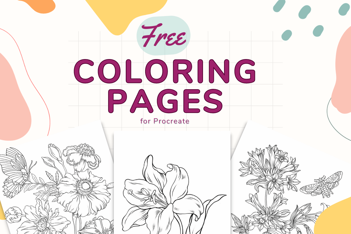 55 Free Procreate Colouring Pages 27