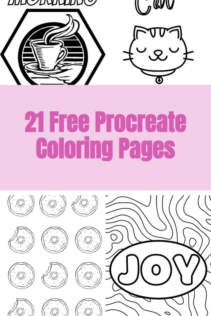 55 Free Procreate Colouring Pages 43
