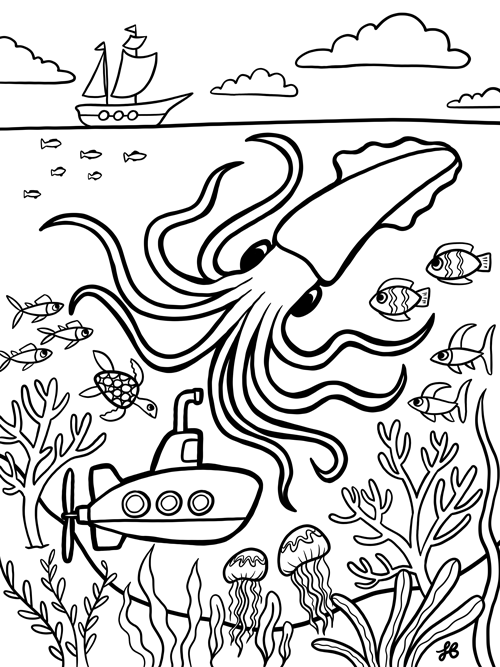 55 Free Procreate Colouring Pages 66