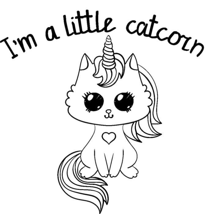 55 Kitty Corn Coloring Pages 1