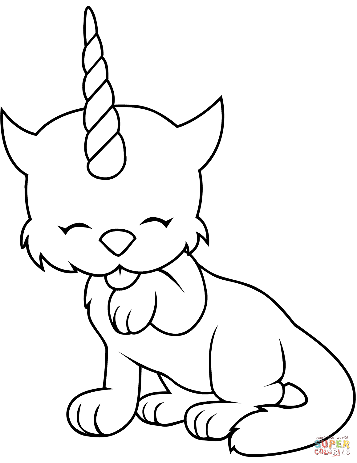 55 Kitty Corn Coloring Pages 11