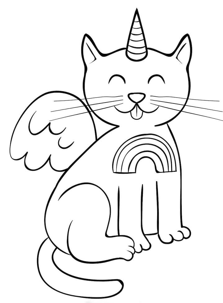 55 Kitty Corn Coloring Pages 16
