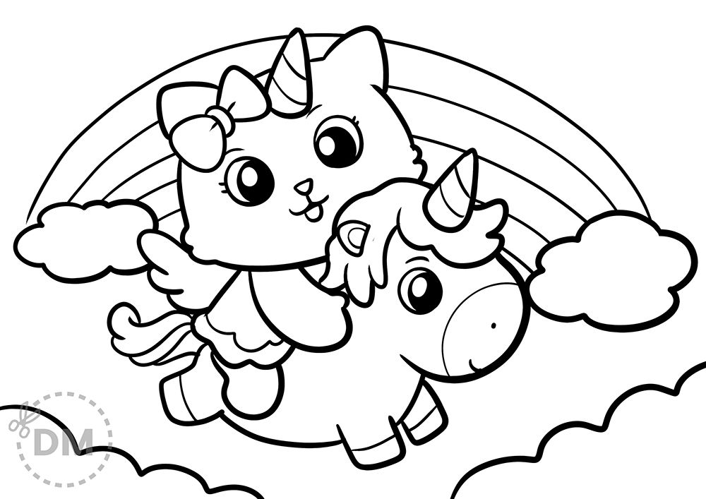 55 Kitty Corn Coloring Pages 17