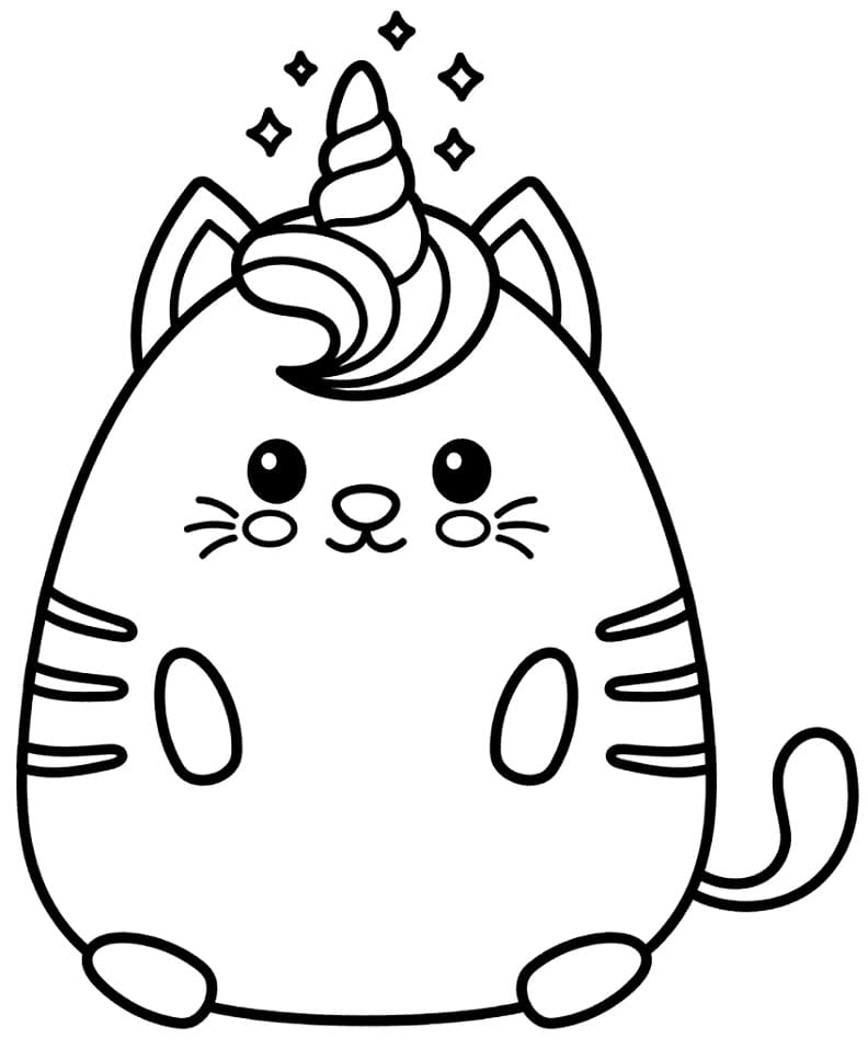 55 Kitty Corn Coloring Pages 38