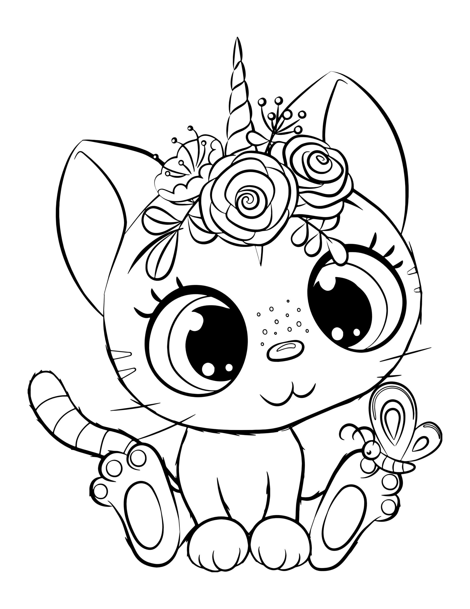 55 Kitty Corn Coloring Pages 55