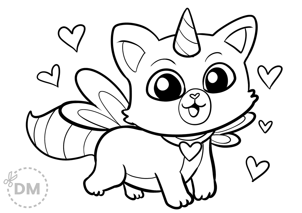 55 Kitty Corn Coloring Pages 56