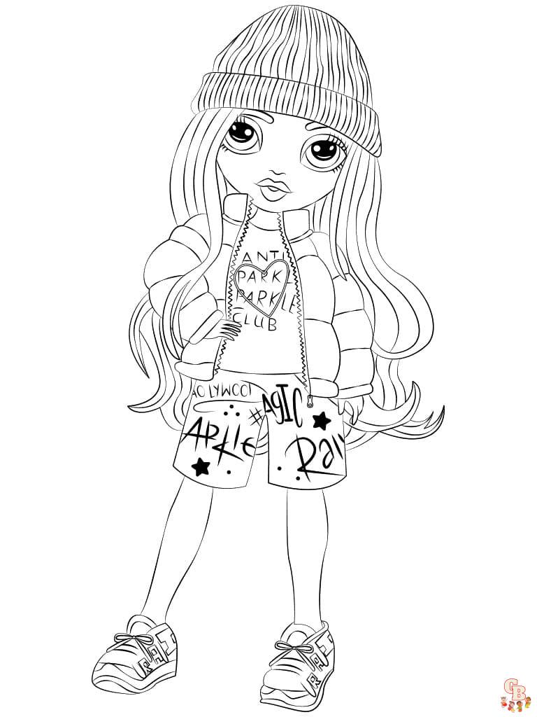 55 Rainbow High Coloring Page 10