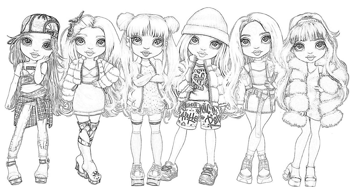 55 Rainbow High Coloring Page 11