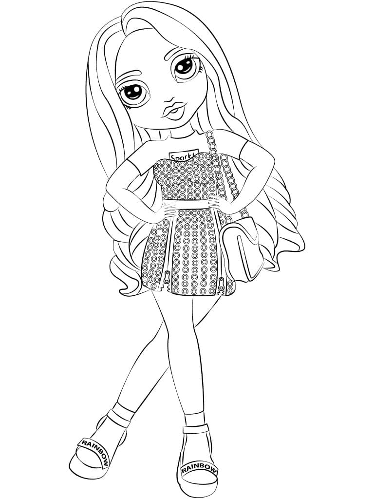 55 Rainbow High Coloring Page 12