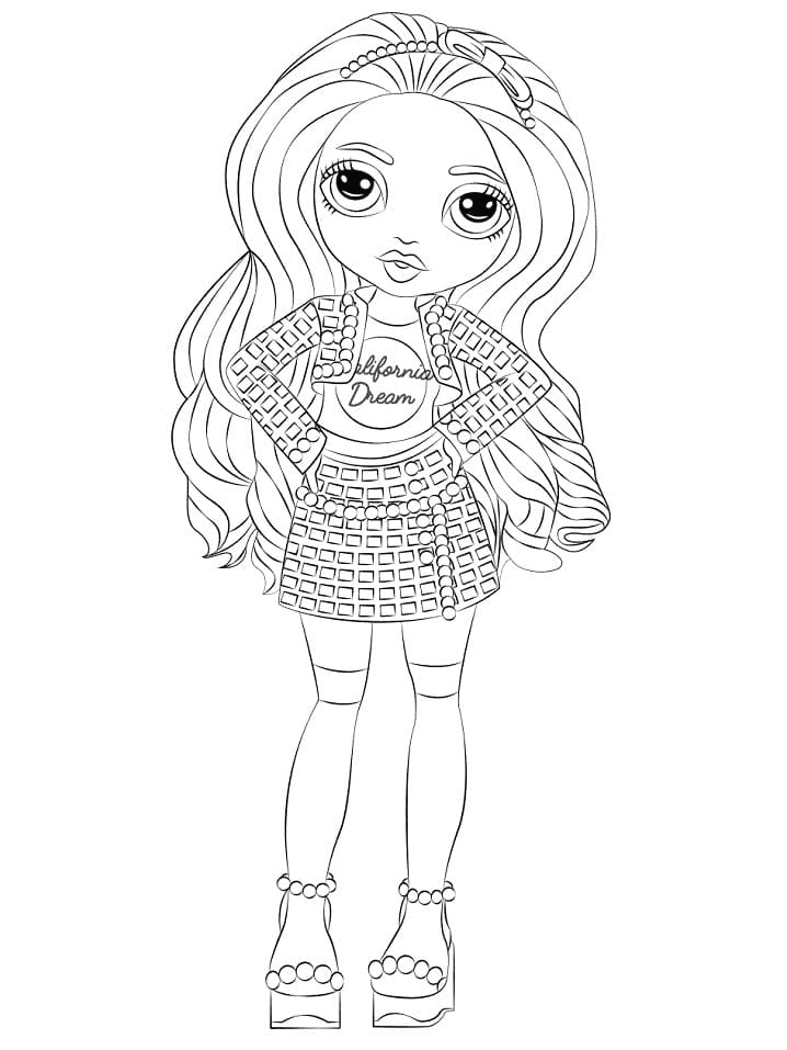 55 Rainbow High Coloring Page 15