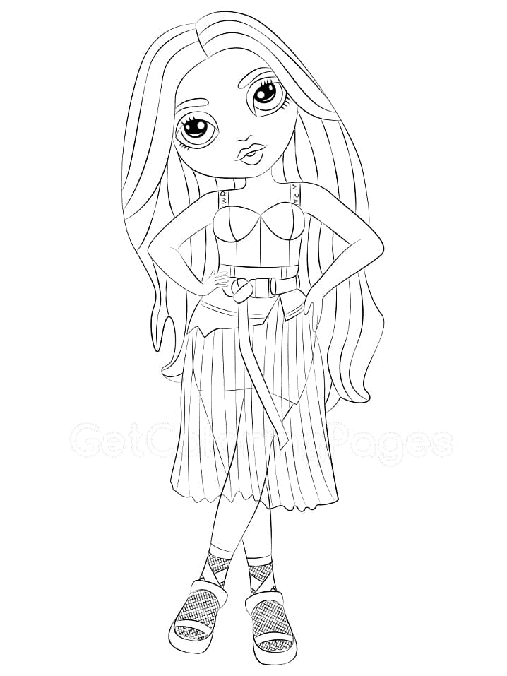 55 Rainbow High Coloring Page 19