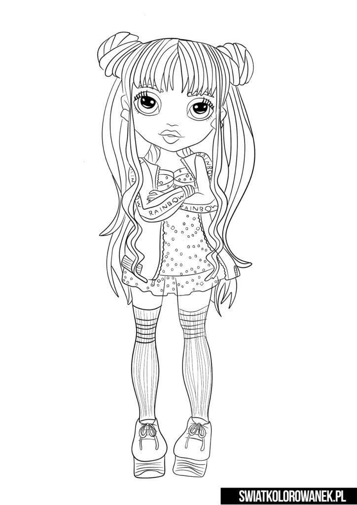 55 Rainbow High Coloring Page 2